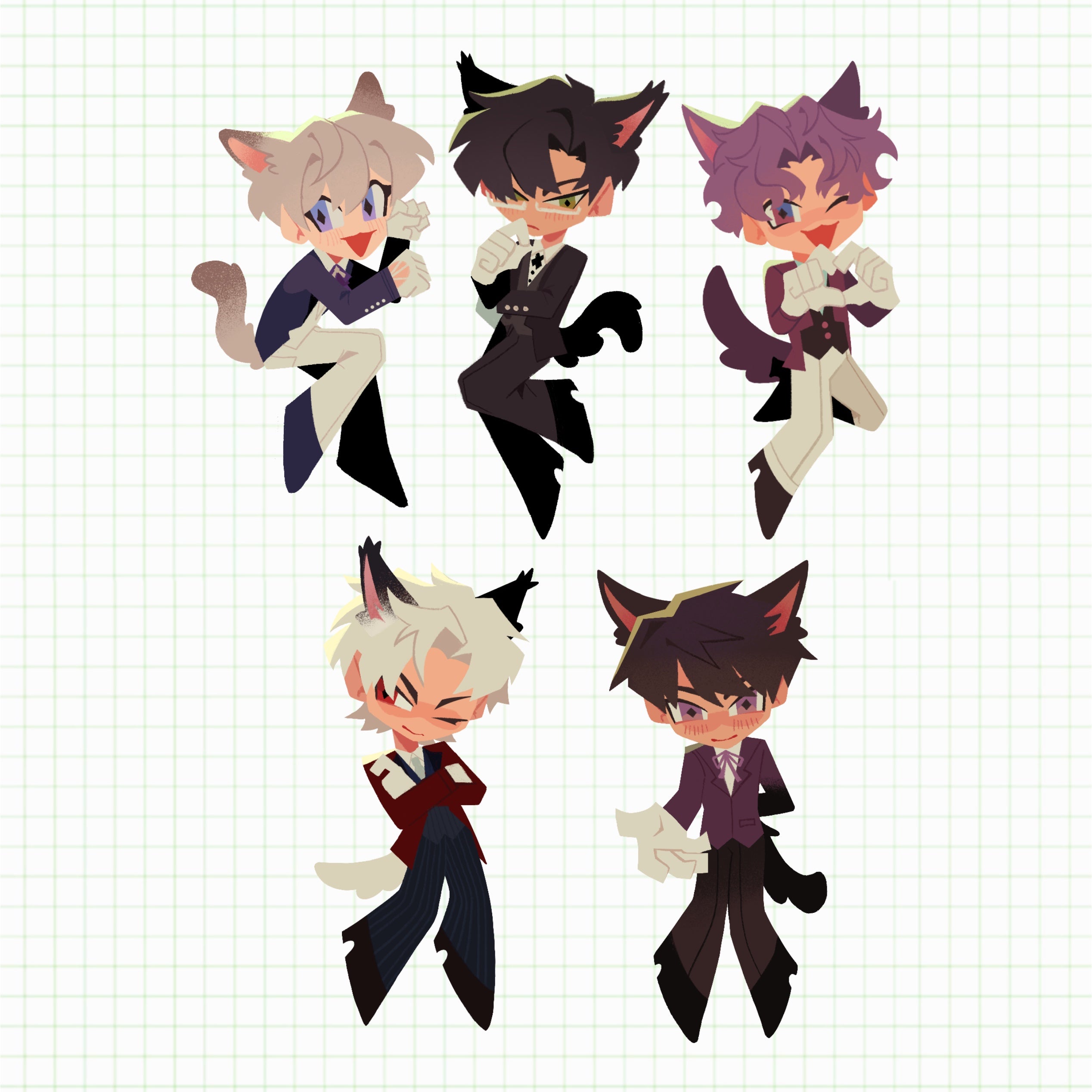 LADS Cat Butler Charms