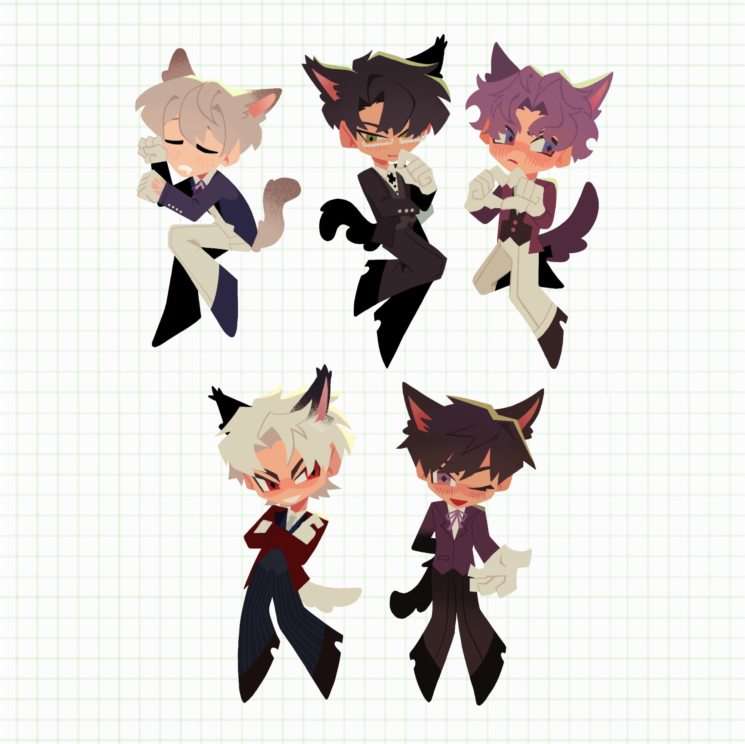 LADS Cat Butler Charms